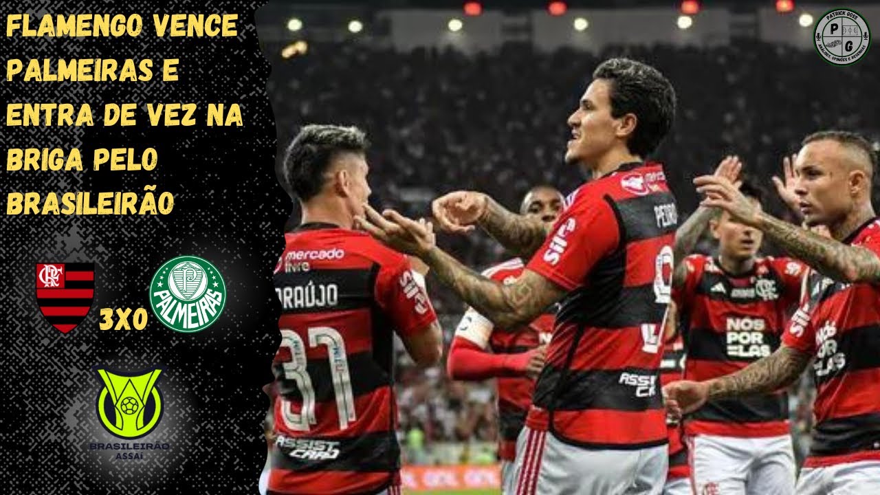 Flamengo 3 x 0 Palmeiras: Fla vence confronto direto e embola briga pelo  título do Brasileirão