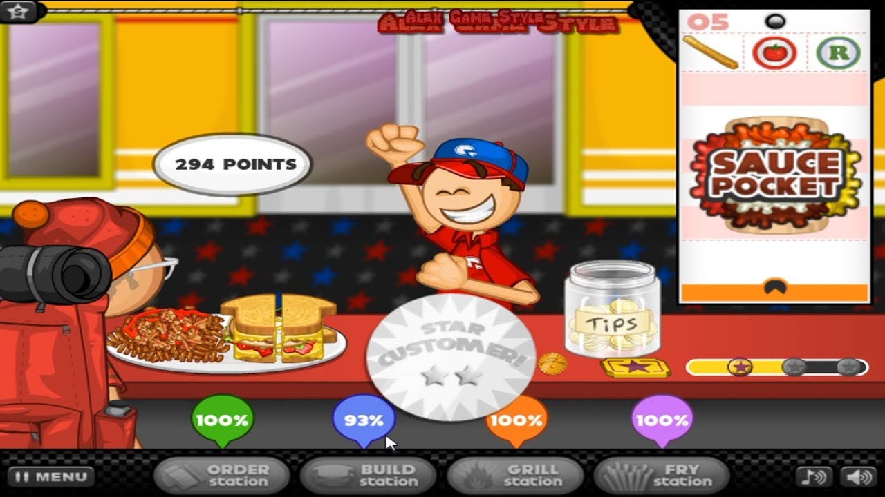 Papa's Cheeseria, Free Flash Game