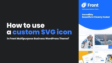 How to use a custom SVG icon in Front Multipurpose Business WordPress Theme?