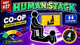 HUMAN TETRIS CO-OP x 2 Player | Immersive Interactive Warm Up | | Viral Interactive Game Part 27 screenshot 3