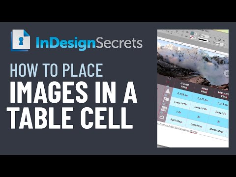 InDesign How-To: Place Images in a Table Cell (Video Tutorial)