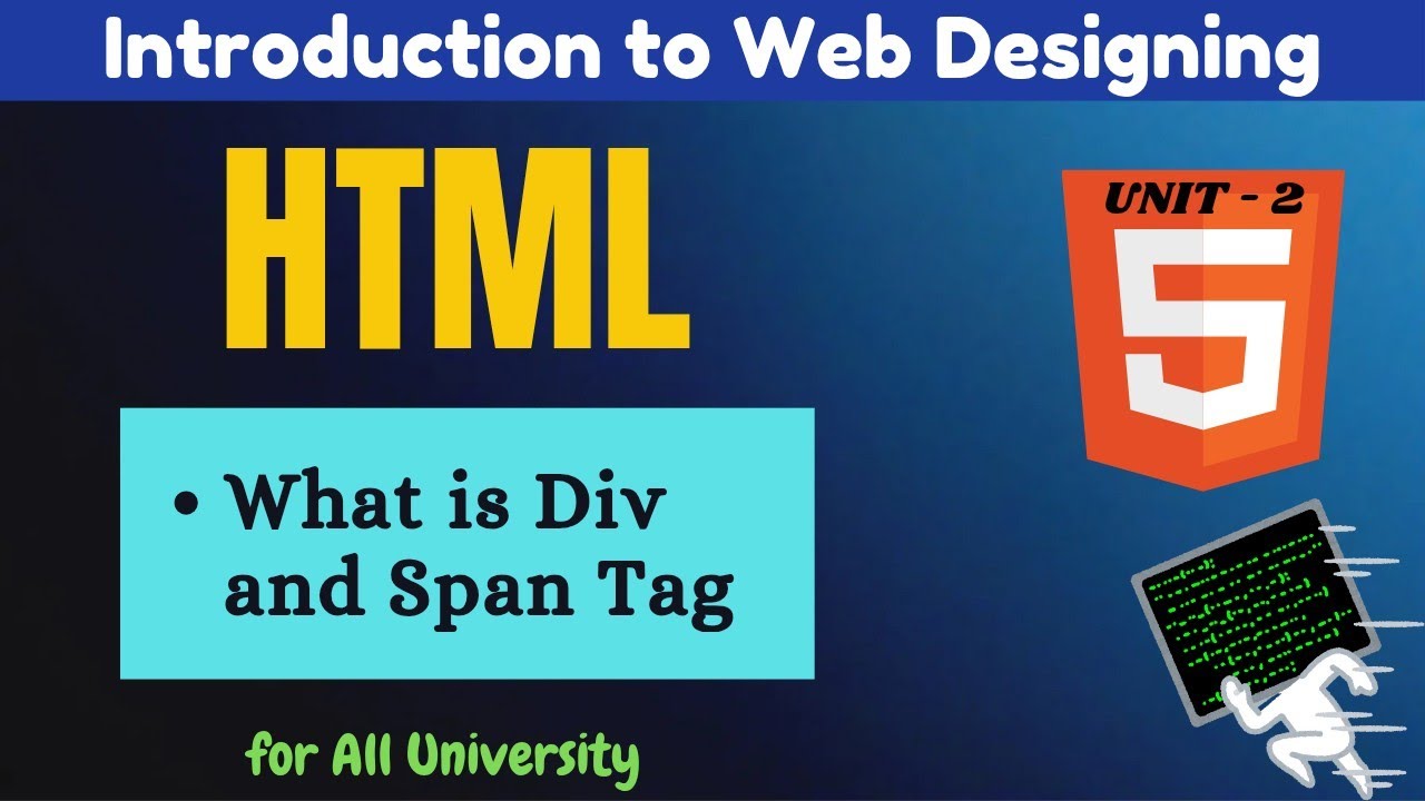 L-2.8 Div Span Tag in HTML | Block vs Inline | Introduction to HTML ...