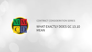 What Exactly Does GC 13.10 Mean