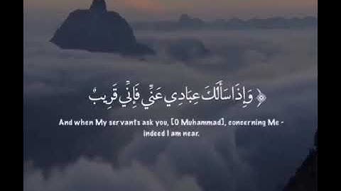 حالات واتس اب دينية وإذا سألك عبادي عني فإني قريب أجيب دعوة إذا دعان #سورة_البقرة