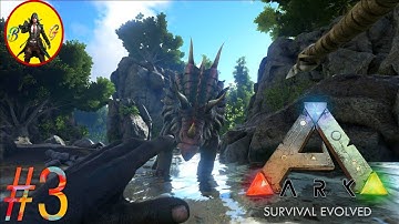 ARK: Survival Evolved Mobile - Gameplay Walkthrough Part 3 Bow And Hunt Dilophosaur (iso, Android)