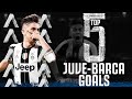 ⚽ Top 5 Juventus v Barcelona Goals! | Incredible Champions League Moments! | Juventus