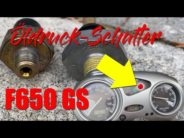 BMW F650GS - Öldruckschalter austauschen! - Öldrucksensor Oilpressureswitch  