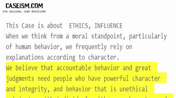 Note on Human Behavior: Situation versus Character Case Study Help