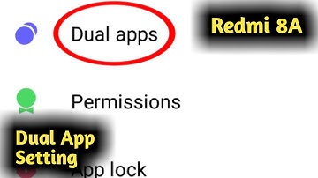 Redmi 8A Dual App Setting