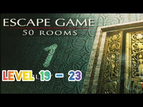 Escape Game: 50 Rooms 1 l Level ( 19-23 ) l No Cuts l Complete Walkthrough on android