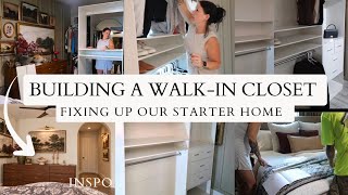 Building a Walk-In Closet in Our Small Bedroom | Fixing Up Our Starter Home Pt. 1