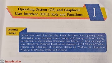 Ch-1 Operating system and Graphical interface Computer (Class-8) [St. Joseph covent School] CBSE