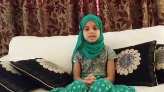 a speech by 7 year old maryam masud laam
