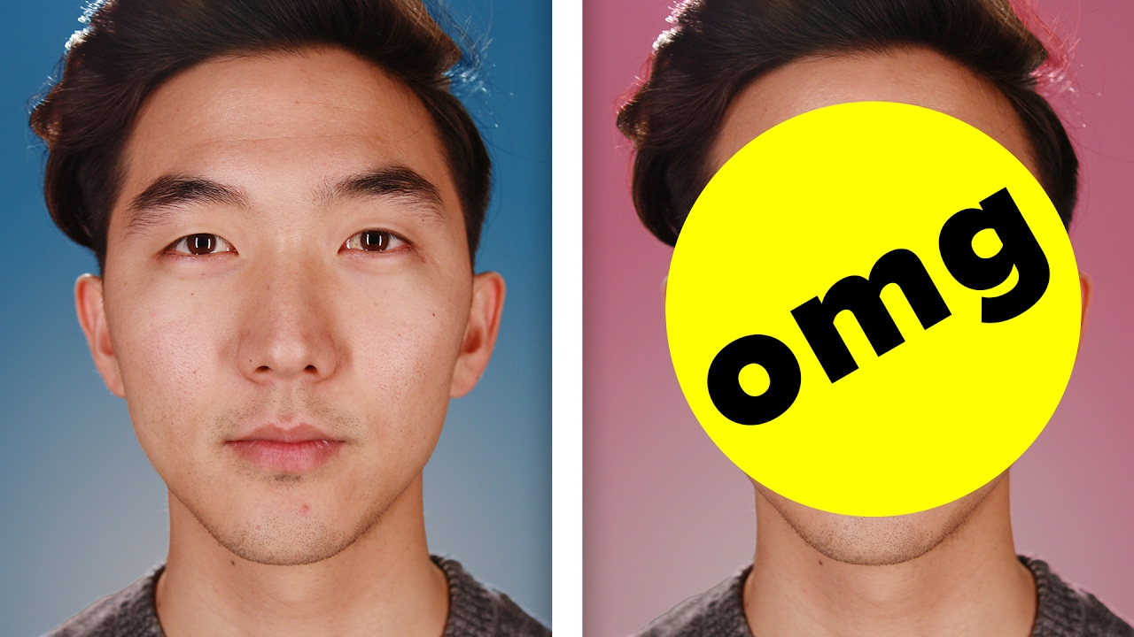 Koreans Get Photoshopped With Double Eyelids Youtube