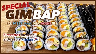 SPECIAL kimbap (gimbap) : 5 recettes made in Corée pour savoir comment les cuisiner -pas des maki ;)