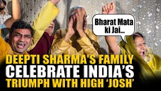 Celebrations At Cricketer Deepti Sharmas Home After Indias Historic Win In Icc World Cup Final