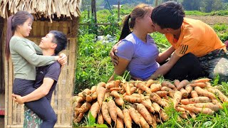 Couple harvesting Carrots to sell - Cooking dishes from Carrots & Caring for animals | Linh's Life