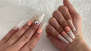 French Tip 🤍 press on nails