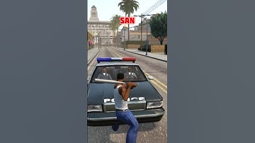 HOW DO COPS REACT WHEN YOU HIT THEIR CAR IN GTA VICE CITY AND SAN ANDREAS #shorts #viralvideo