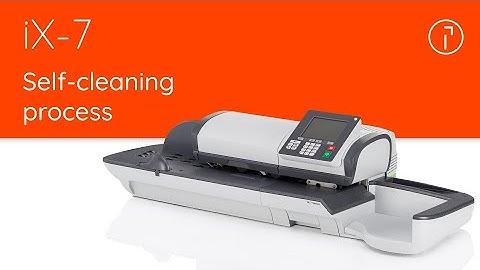 iX-7 Quadient Mailing System – Self-cleaning process