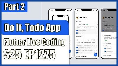 [Flutter] Flutter Live Coding EP1275 (Do it - ToDo List App Part 2)