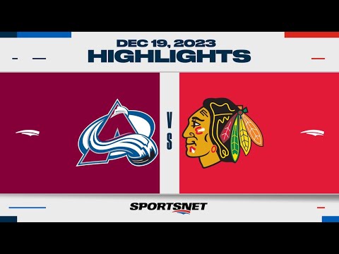 NHL Highlights | Avalanche vs. Blackhawks - December 19, 2023