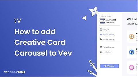 How to add a Creative Card Carousel to Vev