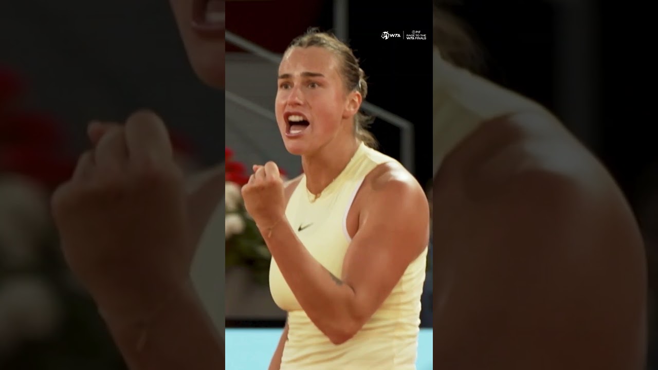 Rising up to the challenge and securing her spot at the #WTAFinalsRiyadh: Aryna Sabalenka 😤 #WTA