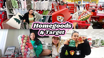 Shopping at multiple TARGET & HOMEGOODS for christmas! | vlogmas day 6