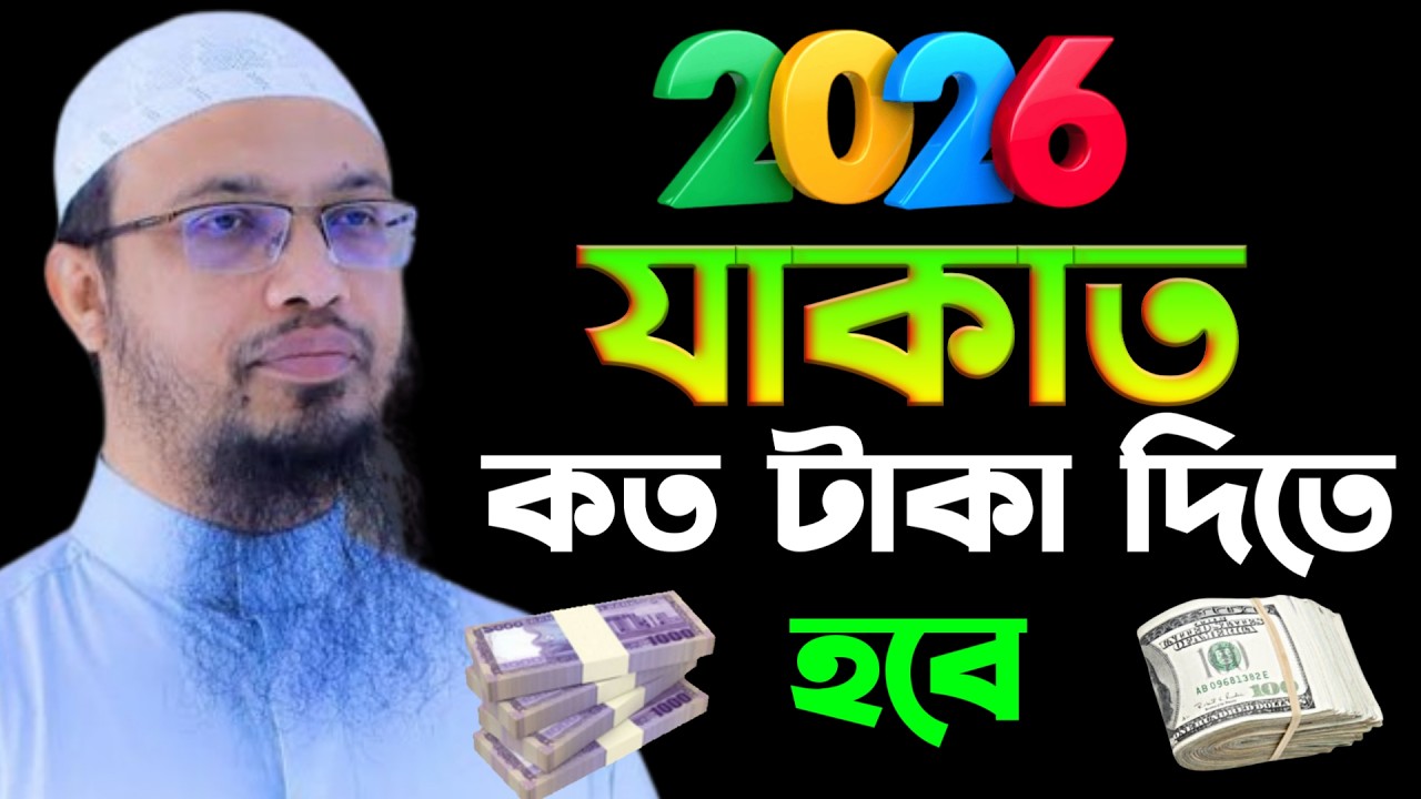 ২০২৬ সালের যাকাত কত টাকা দিতে হবে জেনে নিন | শায়েখ আহমাদুল্লাহ