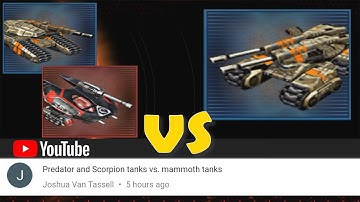 GDI Predator Tank & Nod Scorpion Tank vs GDI Mammoth Tank