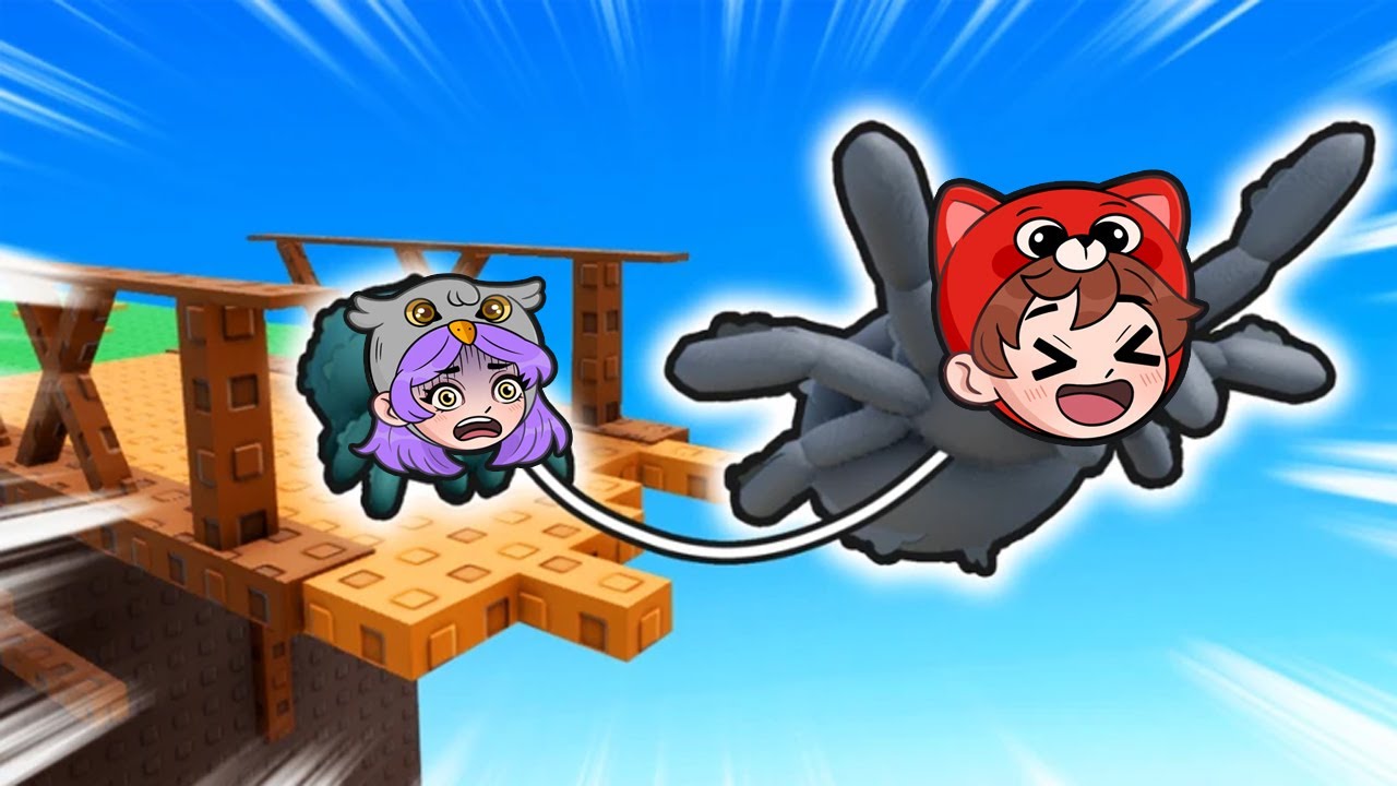 ¡Nos CONVERTIMOS en ARAÑAS ENCADENADAS en Roblox!🕷️⛓️😂 Webbled