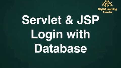 38 Servlet & JSP Login with Database | Online Training Download app from below link