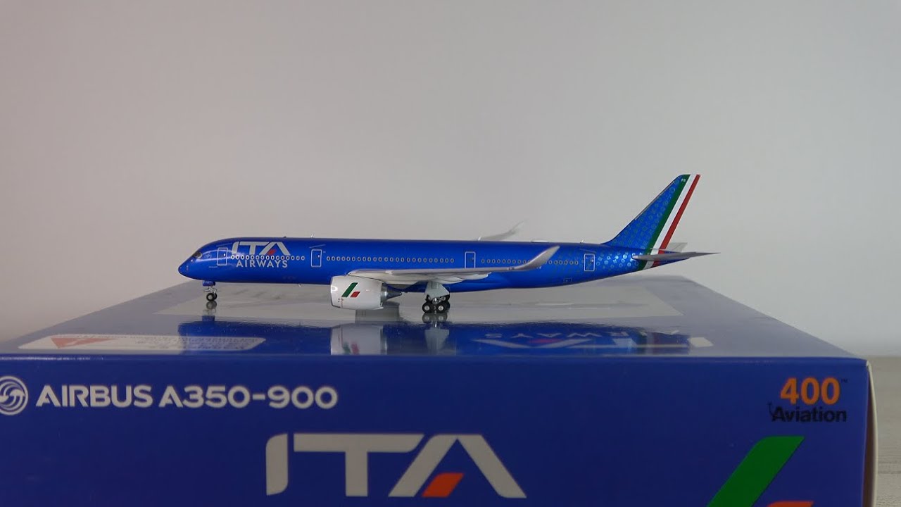 ABSOLUTELY STUNNING Aviation400 ITA Airways Airbus A350-900 Model Unboxing  & Review