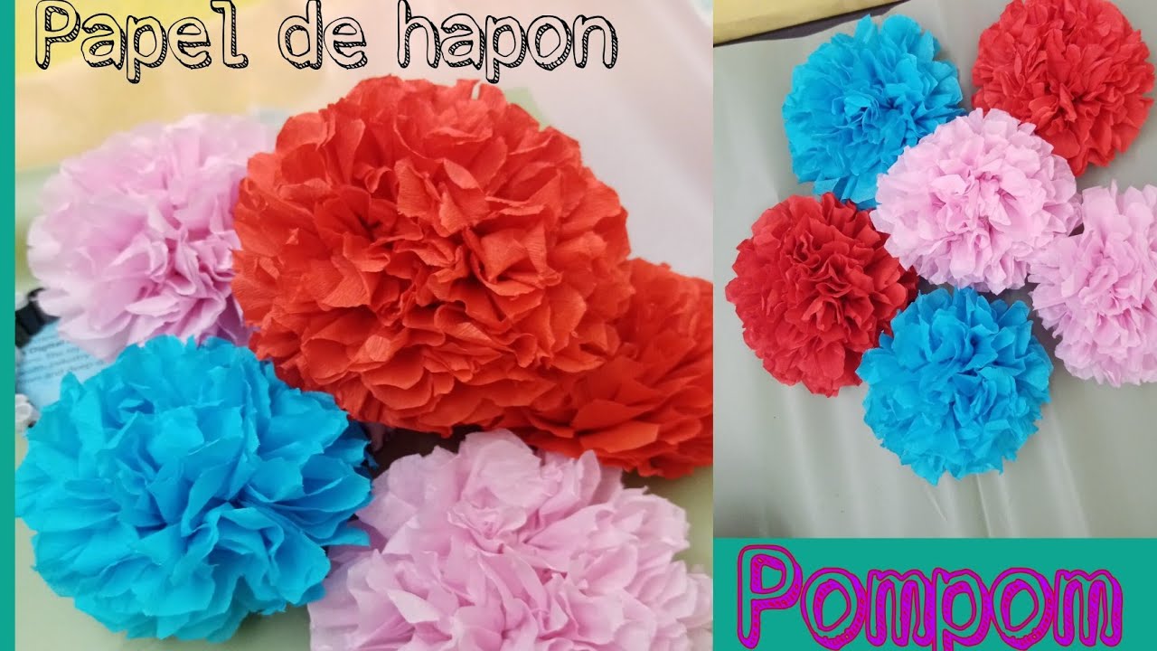 DIY crafts : How to make crepe paper flowers Very easy !! - Ana