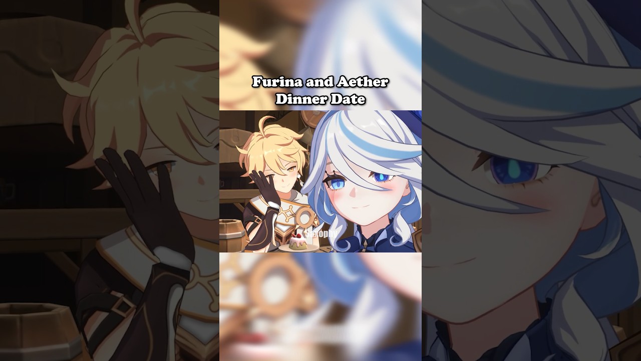 Furina and Aether Dinner Date 💙💛 (Aerina) 