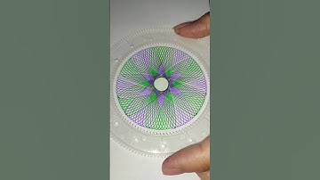 Purple 💜+green 💚 #satisfying #spirograph #art #oddlysatisfying #spirography #relaxing #drawing #asmr