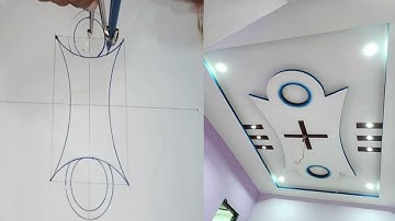 How to mark new round pop false ceiling design - round pop ceiling design mark kaise kren