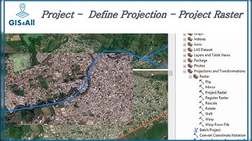 Arcgis: Project -  Define Projection -  Project Raster
