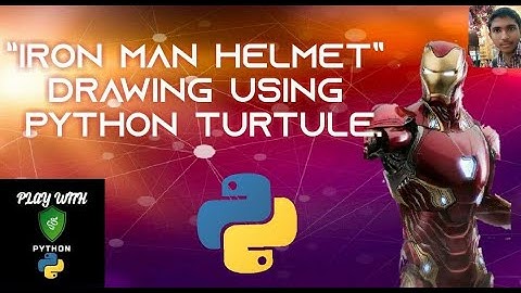 IRON MAN HELMET by PYTHON PROGRAMMING LANGUAGE // PYTHON TURTLE PROJECT // by ARNAB JANA ||