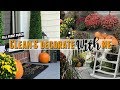 Fall Front Porch Clean & Decorate With Me | Fall Front Porch | Fall Front Porch Ideas