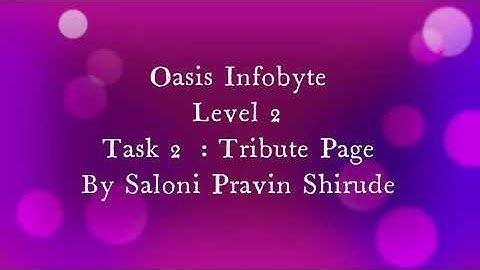 OASIS INFOBYTE | WEB DEVELOPMENT INTERNSHIP