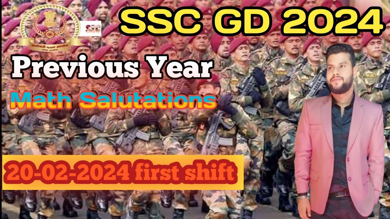 Ssc Gd Previous Year Math Solution 20 02 2024 First Shift Part 2 sscgd Ssc gd previous year math solution 20 02 2024 first shift part 2 sscgd