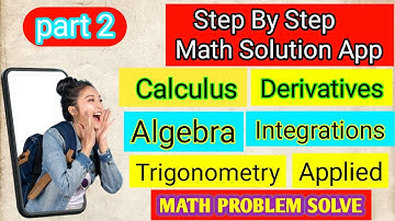 Symbolab || MSc Math Assignments Solution Application || any type math solver part 2 ||