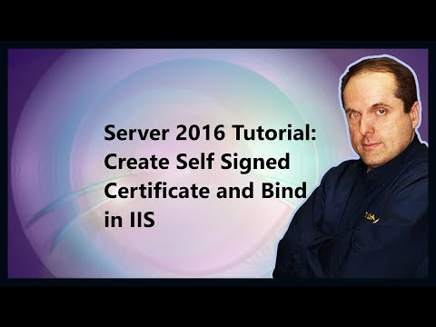 Server 2016 Tutorial: Create Self Signed Certificate and Bind in IIS