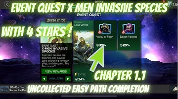 MCOC Event Quest X Men Invasive Species | EQ Chapter 1.1 Uncollected | Easy Path Completion | MCOC