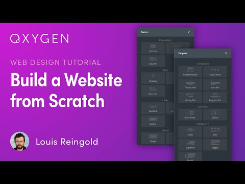 [Newbie Guide] Building a Website in Oxygen from Scratch - YouTube