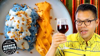 How To Make The Best Mango Sticky Rice | Khao Niew Mak Muang Sii Faa | Lao Food at Saeng’s Kitchen