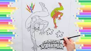 Green Spider Man Coloring for kids (Page 6) screenshot 5