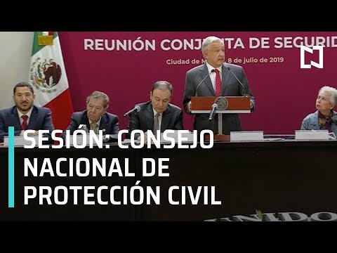 Sesión Ordinaria del Consejo Nacional de Protección Civil